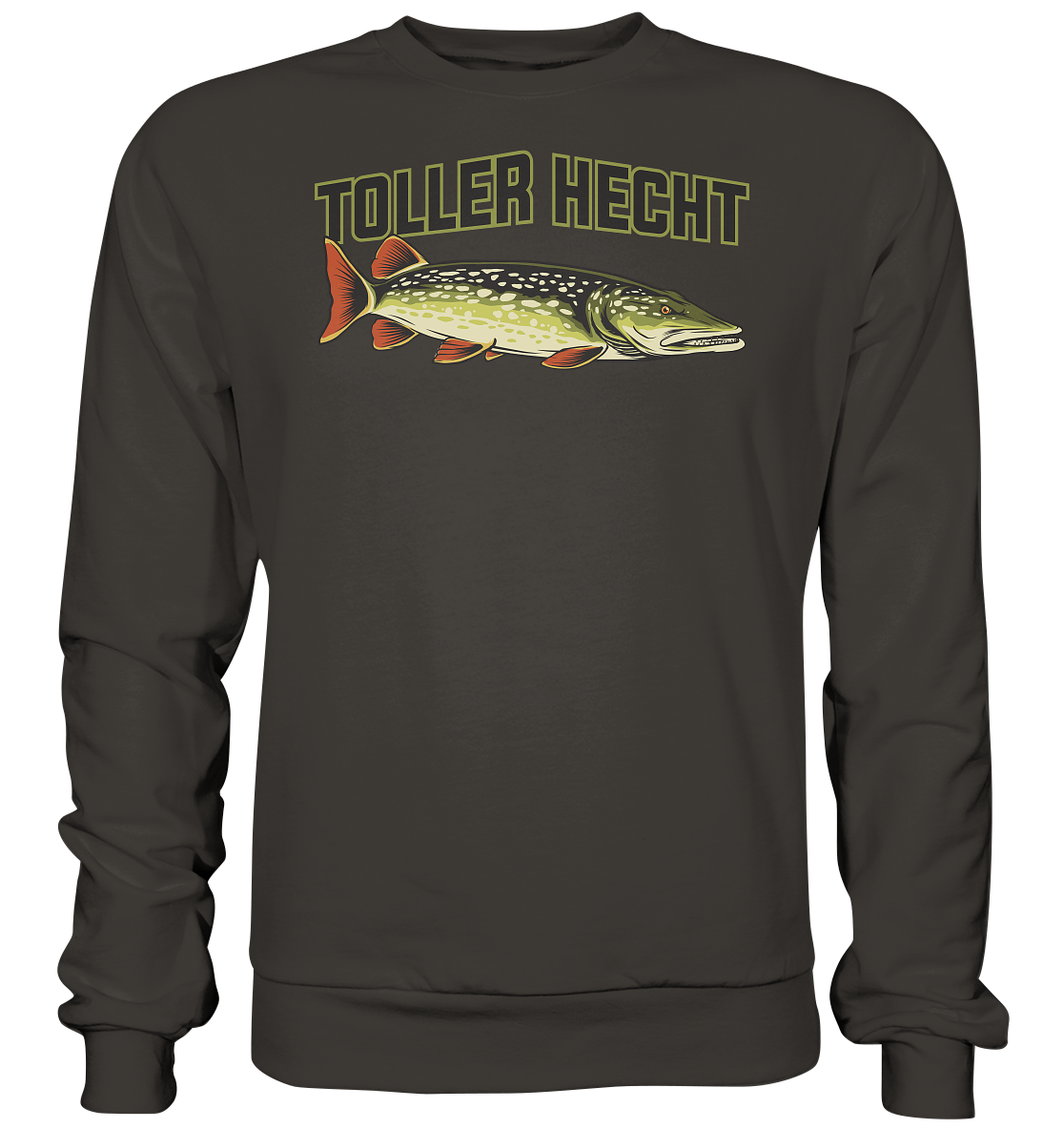 Toller Hecht - lustiges Motiv für den Hechtangler - Basic Sweatshirt