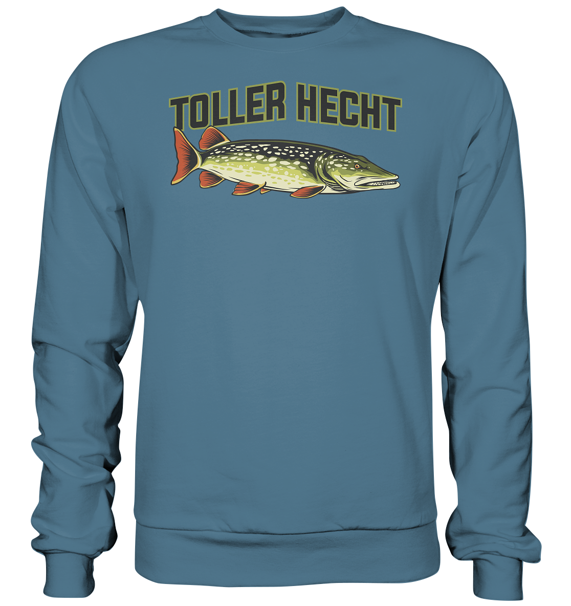 Toller Hecht - lustiges Motiv für den Hechtangler - Basic Sweatshirt