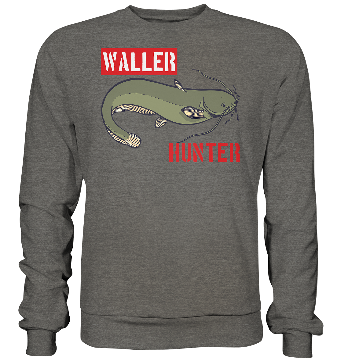 Waller Hunter - Wels Angler - Basic Sweatshirt
