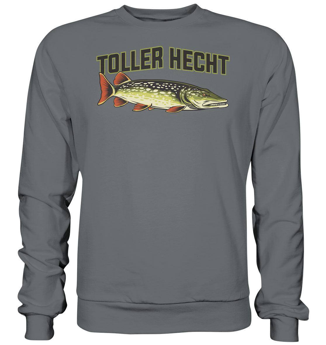 Toller Hecht - lustiges Motiv für den Hechtangler - Basic Sweatshirt