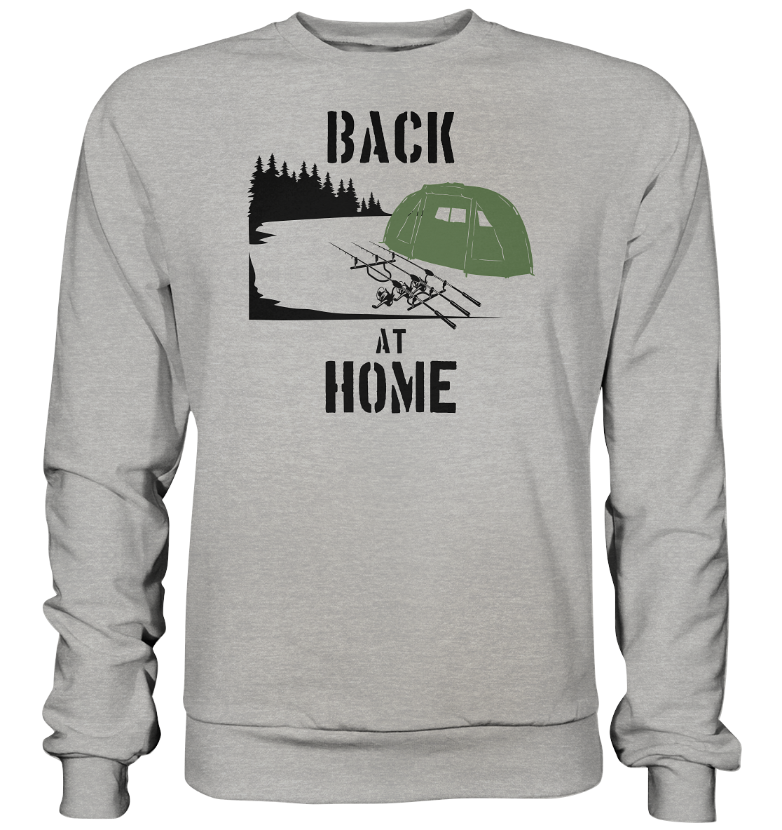Back at Home - Karpfenangeln - Basic Sweatshirt