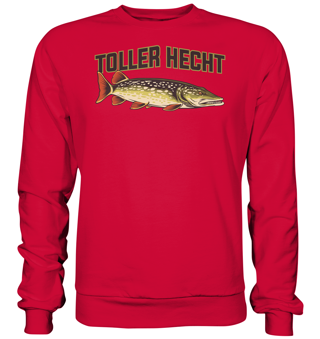 Toller Hecht - lustiges Motiv für den Hechtangler - Basic Sweatshirt