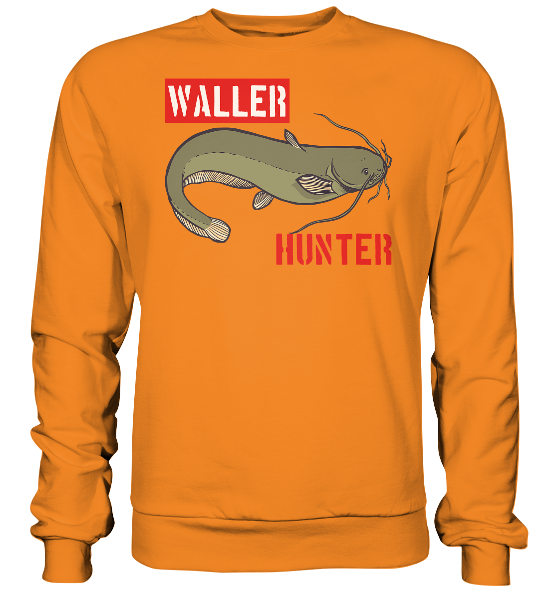 Waller Hunter - Wels Angler - Basic Sweatshirt