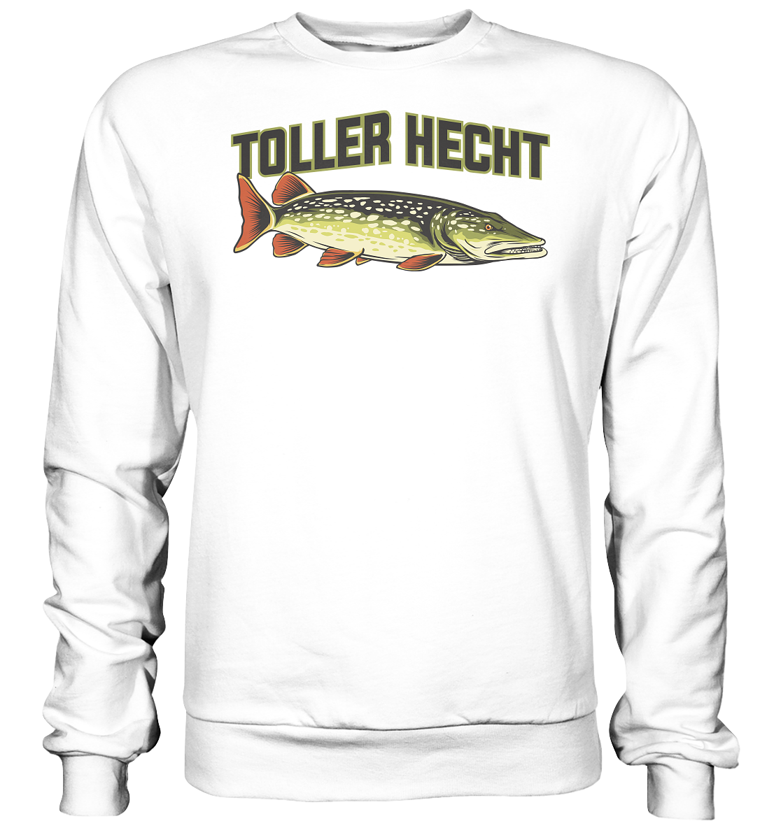 Toller Hecht - lustiges Motiv für den Hechtangler - Basic Sweatshirt