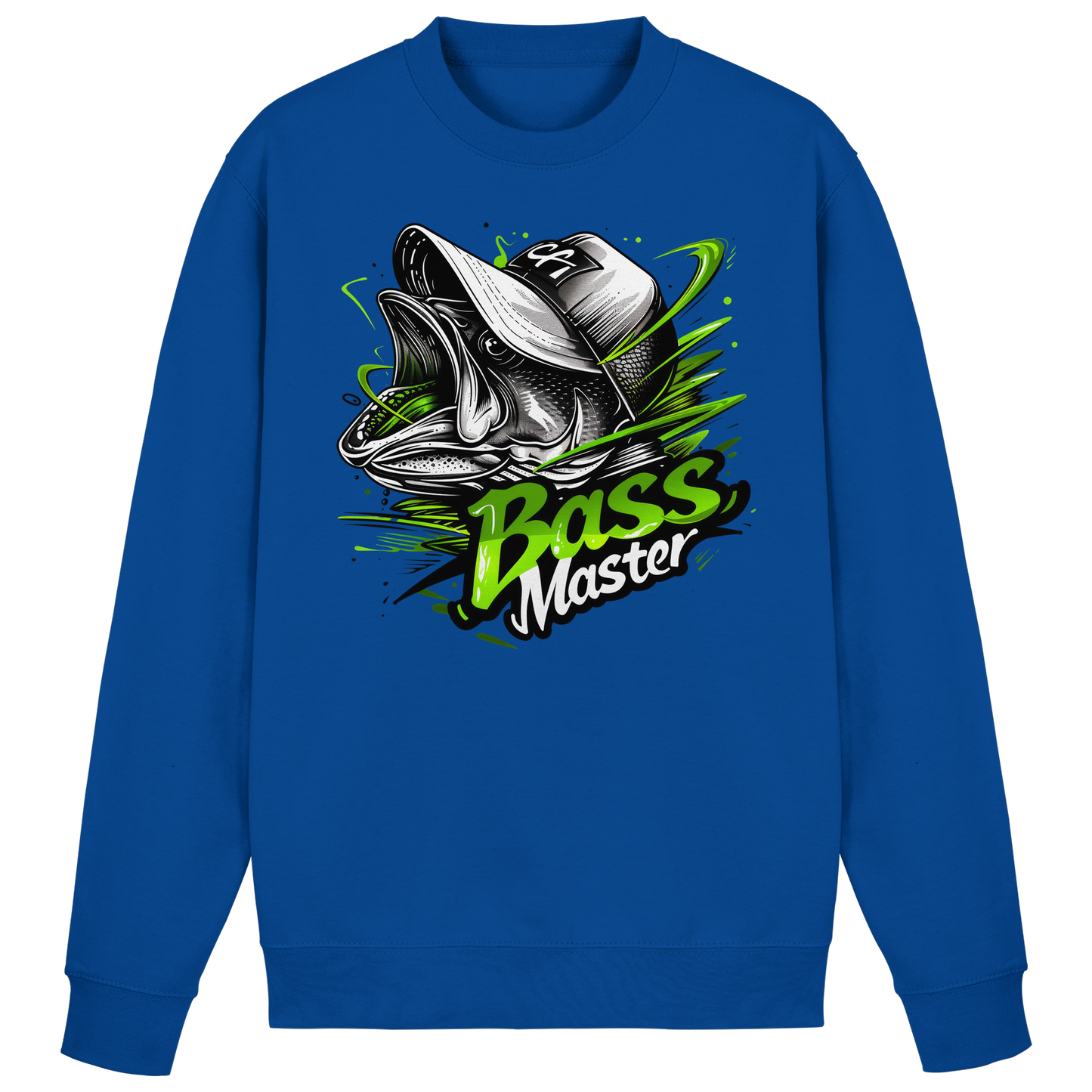 Bass Master Sweatshirt Barsch Schwarzbarsch Angler Fishing Raubfisch Angeln