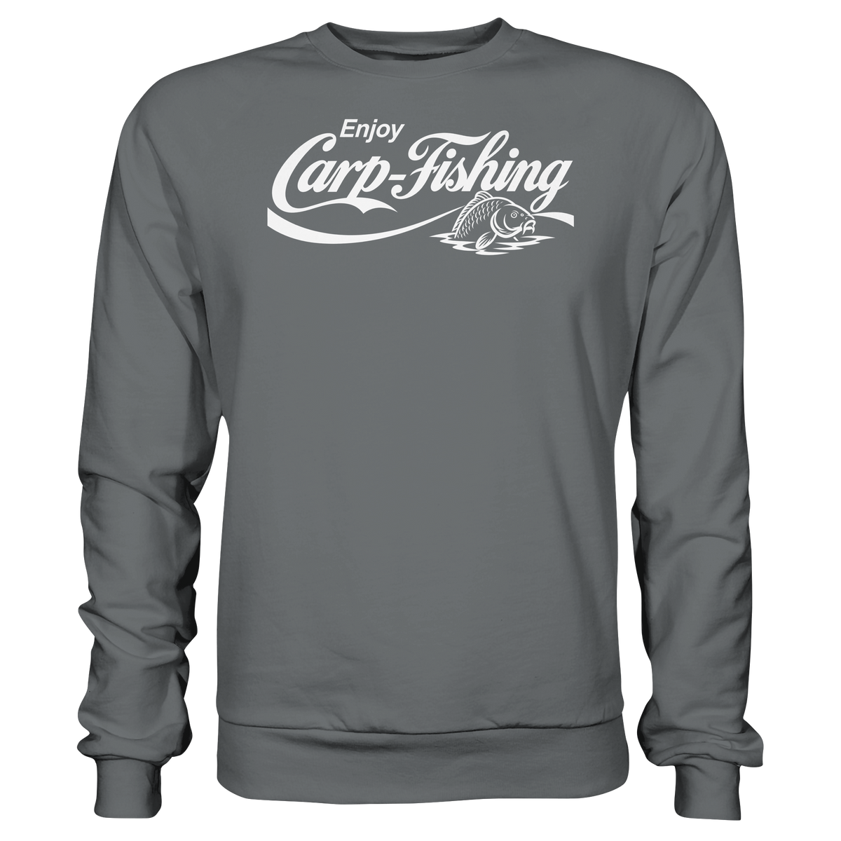 Enjoy Carp Fishing Sweatshirt – Karpfenangler Pulli für echte Carp Fishing Fans