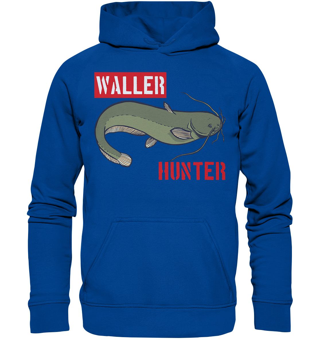 Waller Hunter - Wels Angler - Basic Unisex Hoodie