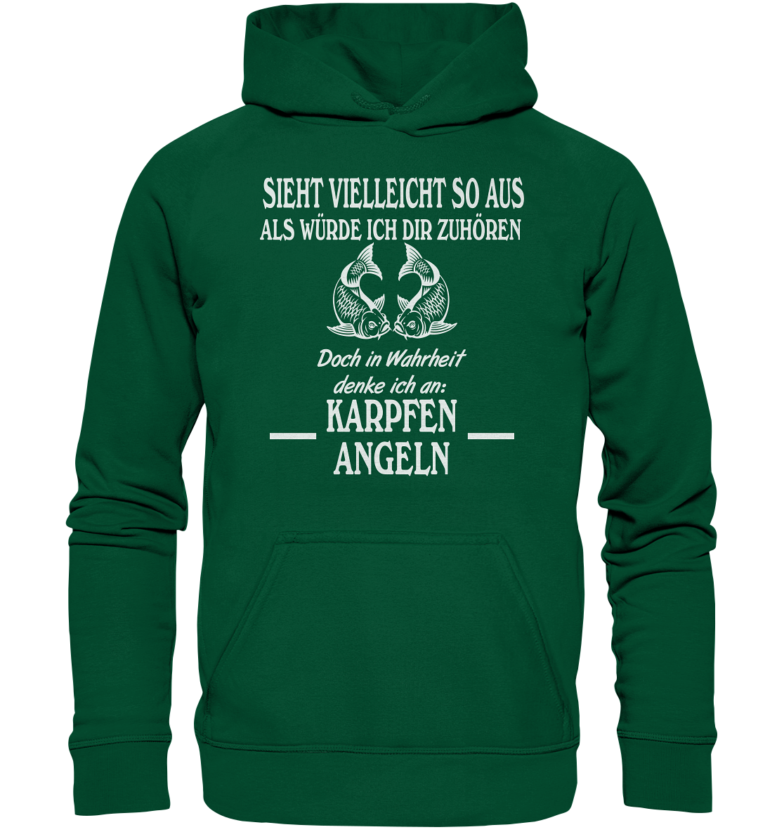 Denke an Karpfen angeln - Basic Unisex Hoodie