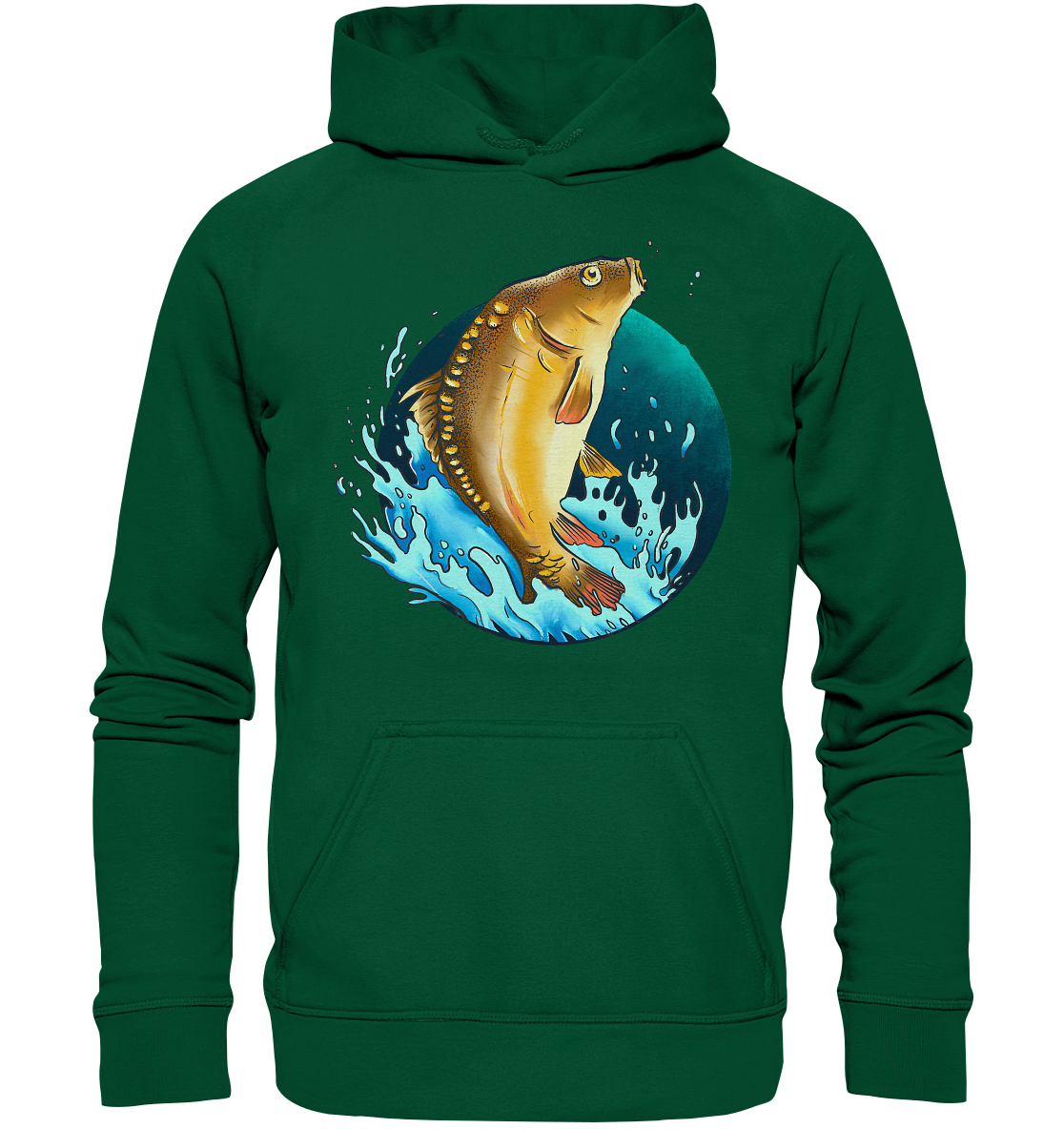 Springender Karpfen - Basic Unisex Hoodie