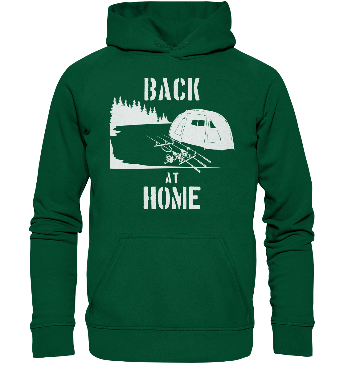 Back at Home - Karpfenangeln - Basic Unisex Hoodie