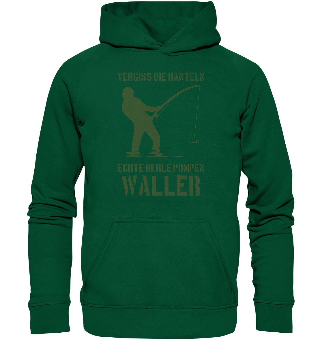 Vergiss die Hanteln echte Kerle pumpen Waller - Basic Unisex Hoodie