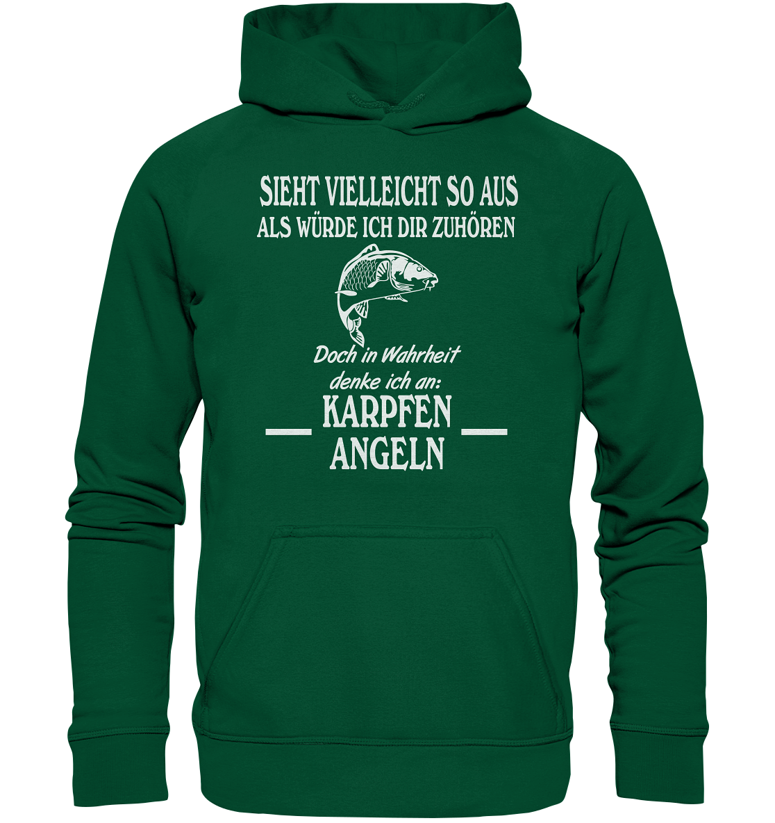 Denke an Karpfen angeln - Basic Unisex Hoodie