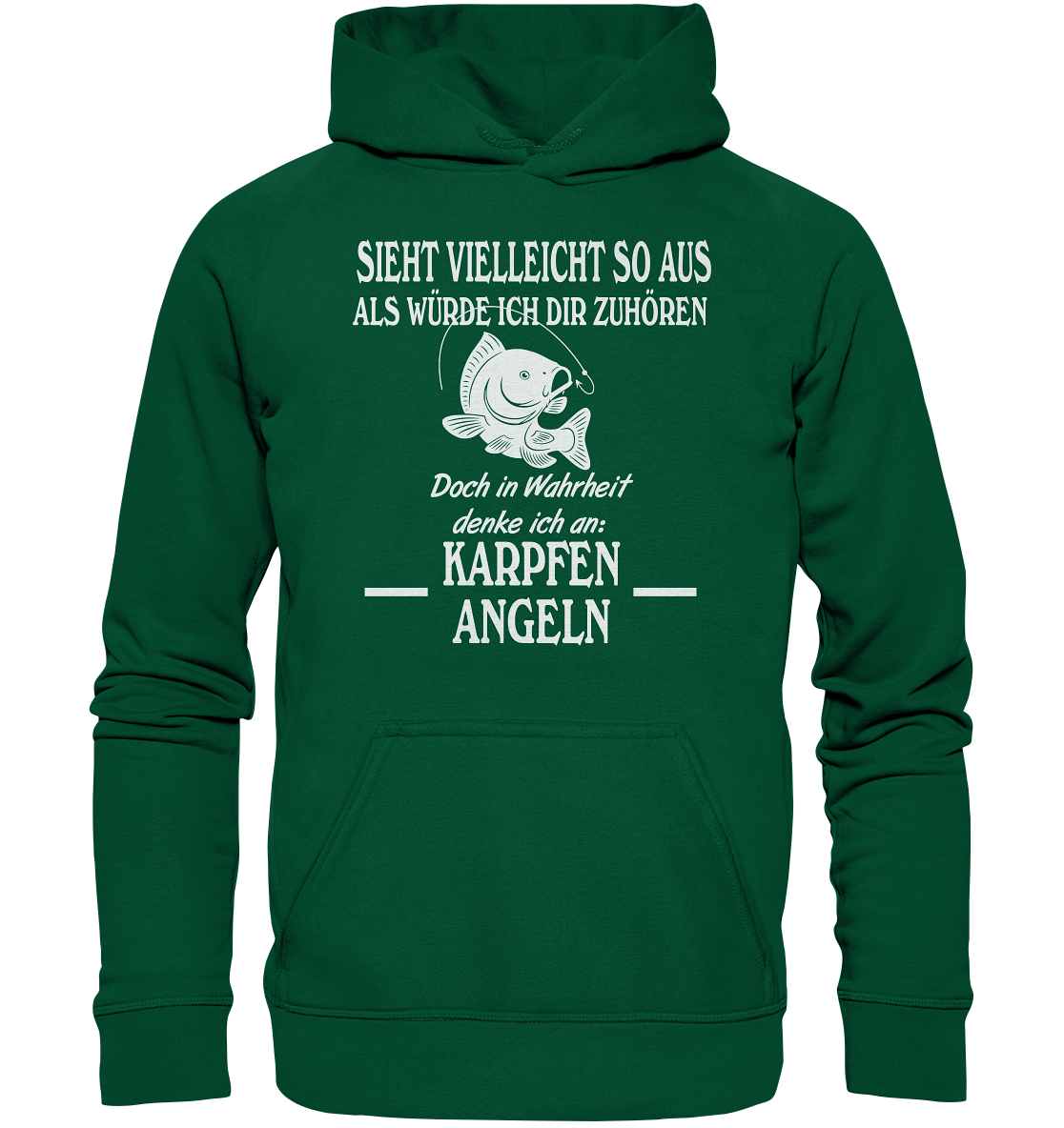 Denke an Karpfen angeln - Basic Unisex Hoodie