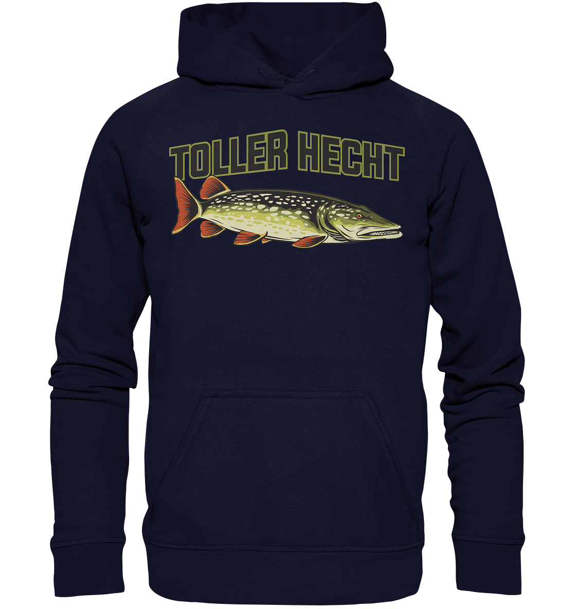 Toller Hecht - lustiges Motiv für den Hechtangler - Basic Unisex Hoodie