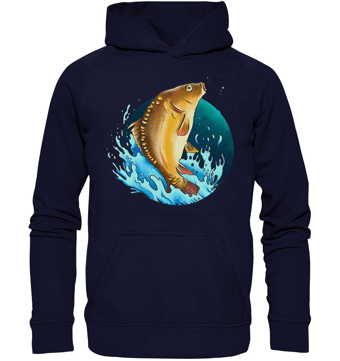 Springender Karpfen - Basic Unisex Hoodie