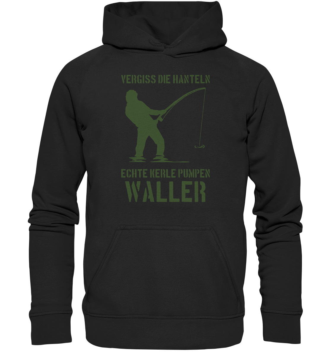 Vergiss die Hanteln echte Kerle pumpen Waller - Basic Unisex Hoodie
