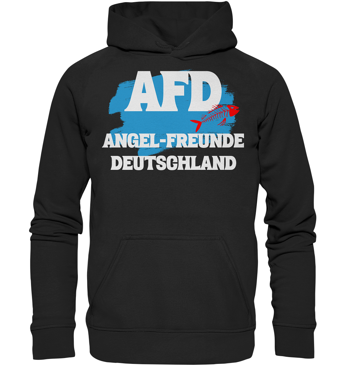 AFD Angel-Freunde Deutschland - für Angler Fischerei Hobby Männer Angelsport Karpfen Raubfisch Wels Waller Zielfisch - Basic Unisex Hoodie