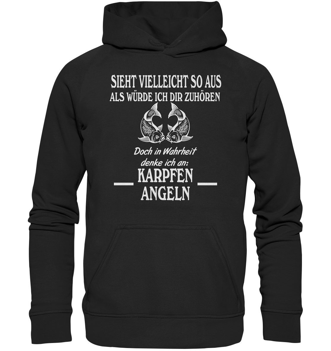 Denke an Karpfen angeln - Basic Unisex Hoodie