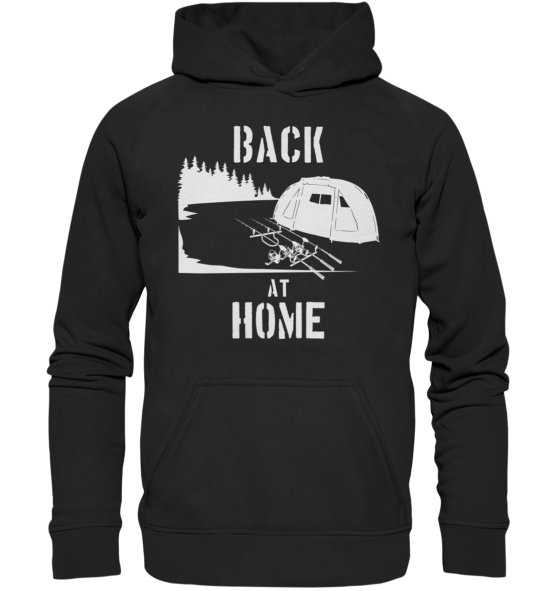 Back at Home - Karpfenangeln - Basic Unisex Hoodie