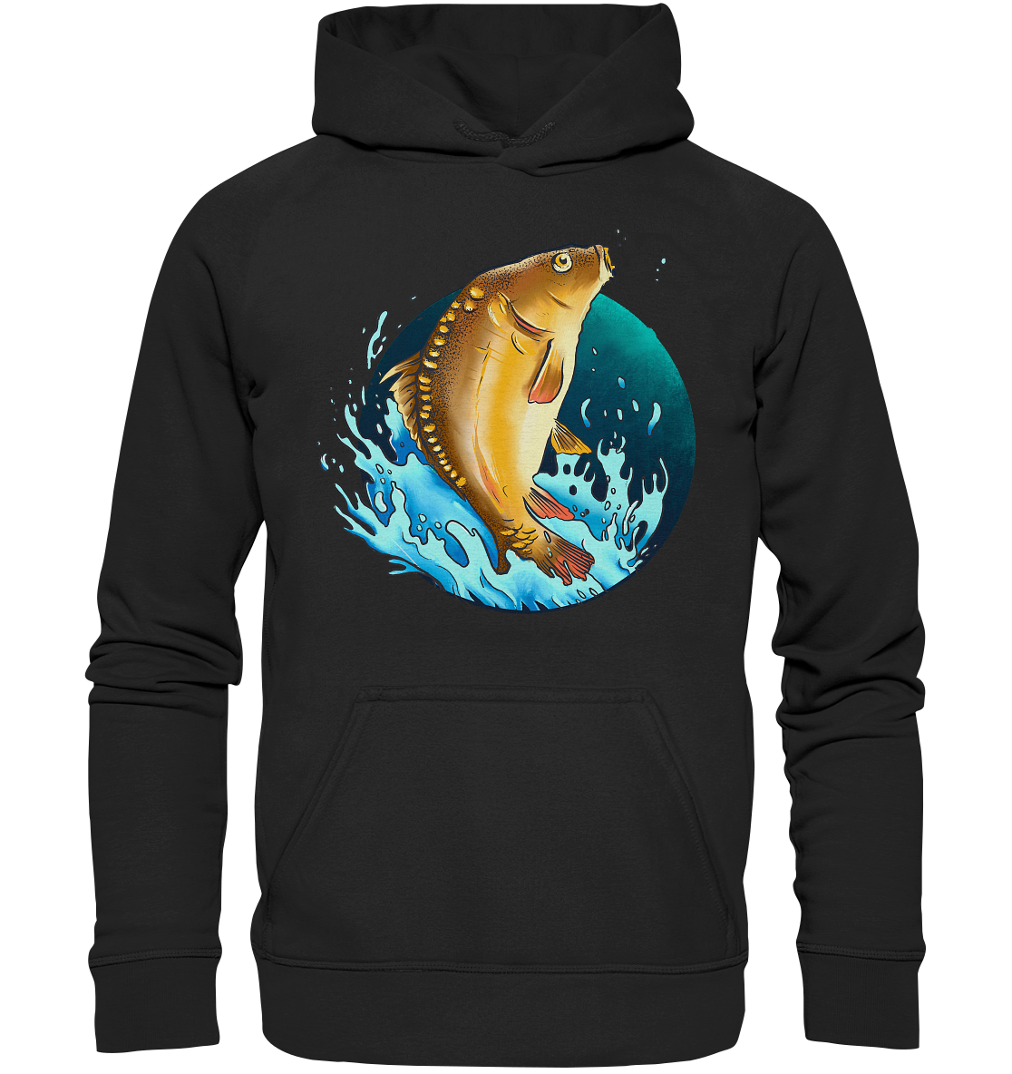 Springender Karpfen - Basic Unisex Hoodie