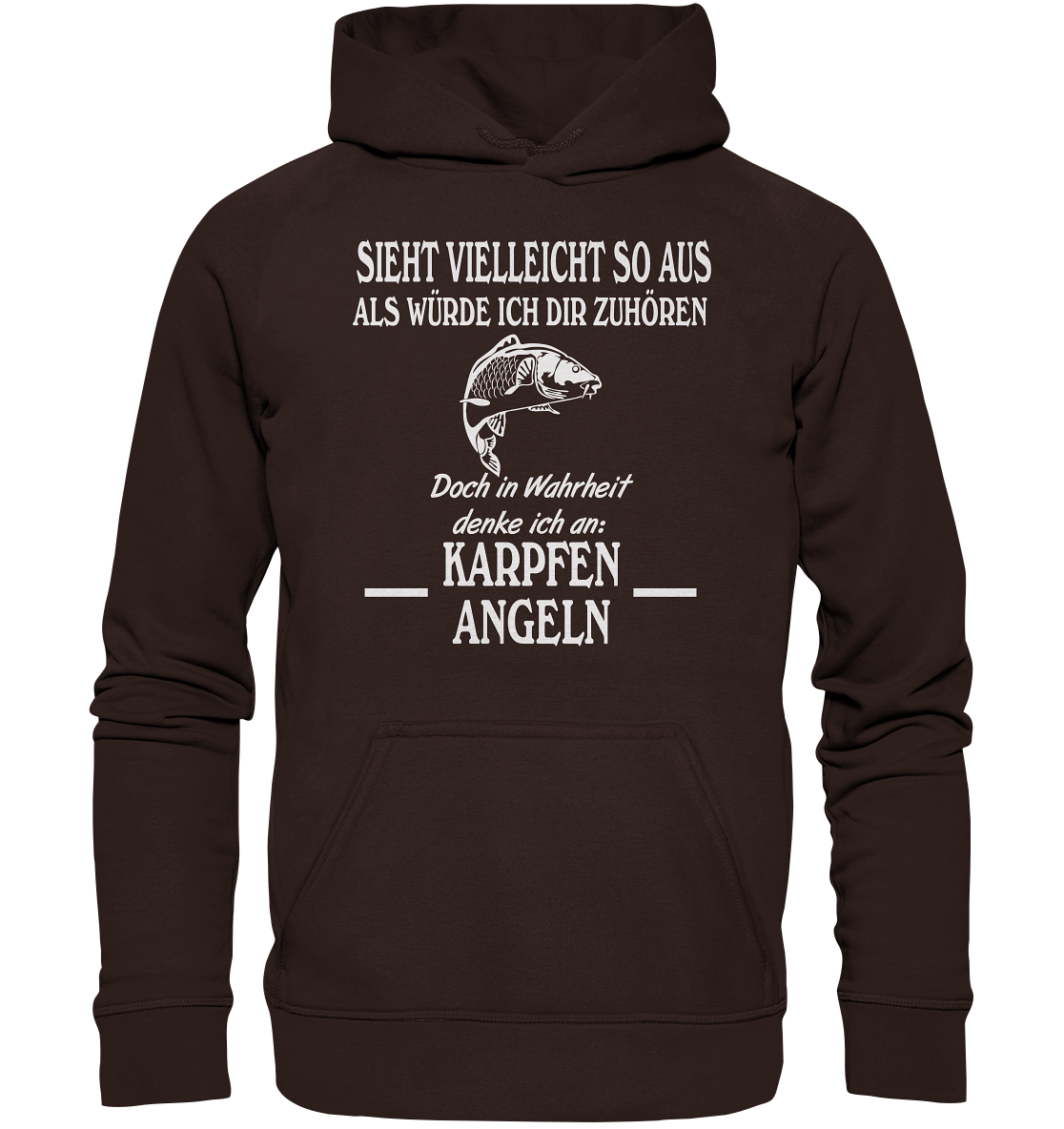 Denke an Karpfen angeln - Basic Unisex Hoodie