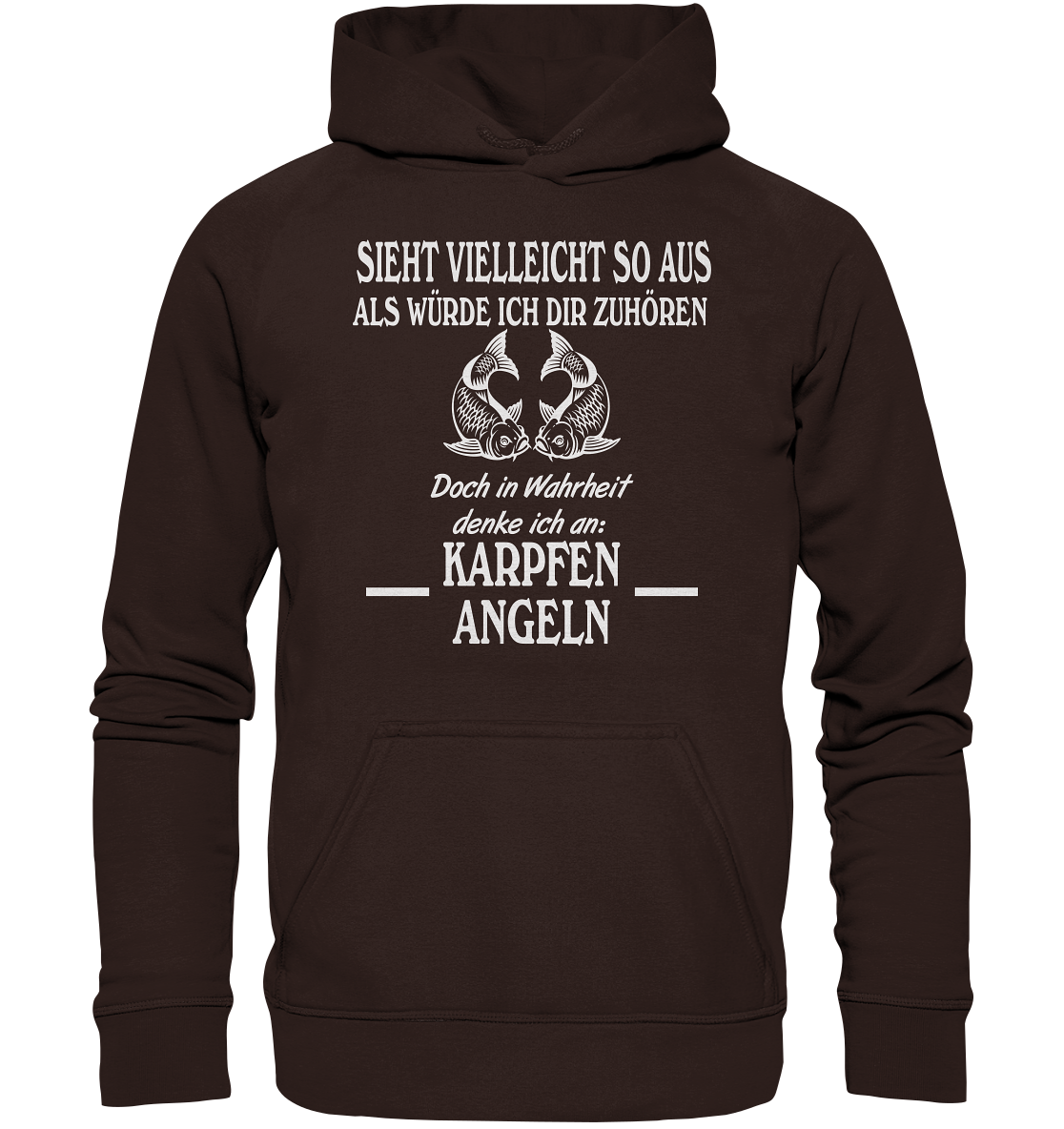 Denke an Karpfen angeln - Basic Unisex Hoodie