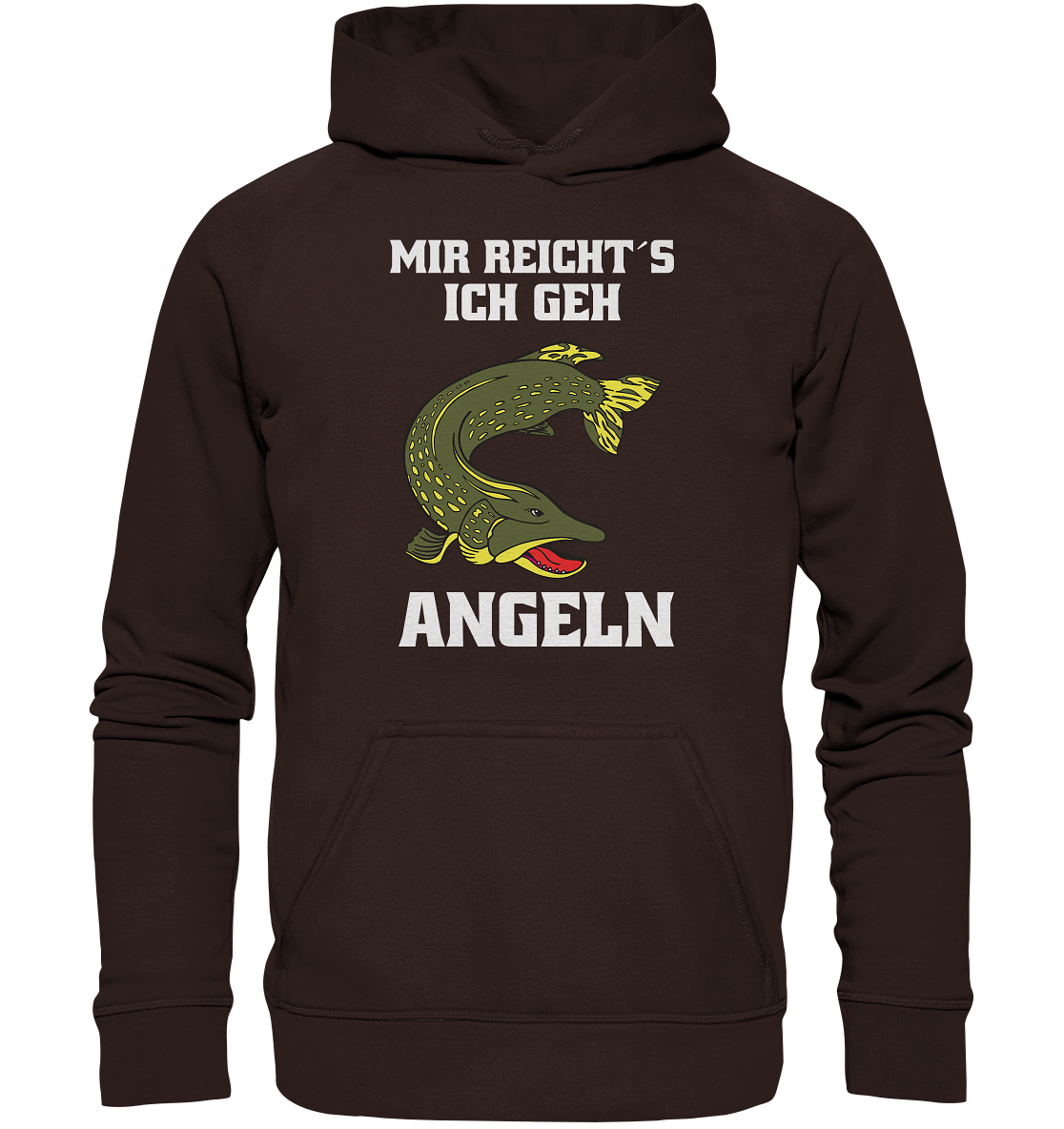 Mir reicht´s ich geh Hecht angeln - Basic Unisex Hoodie