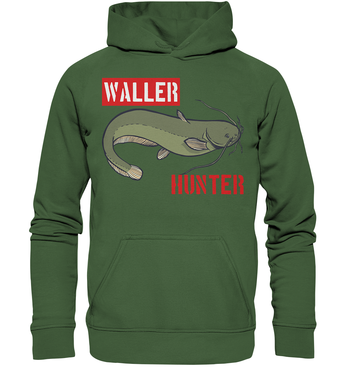 Waller Hunter - Wels Angler - Basic Unisex Hoodie