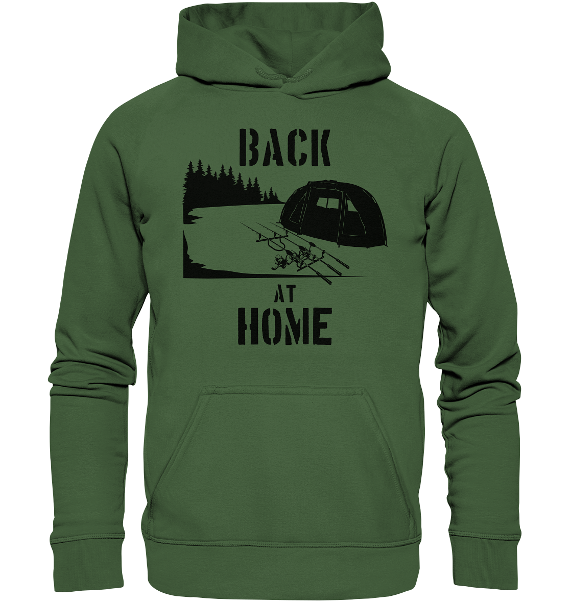 Back at Home - Karpfenangeln - Basic Unisex Hoodie