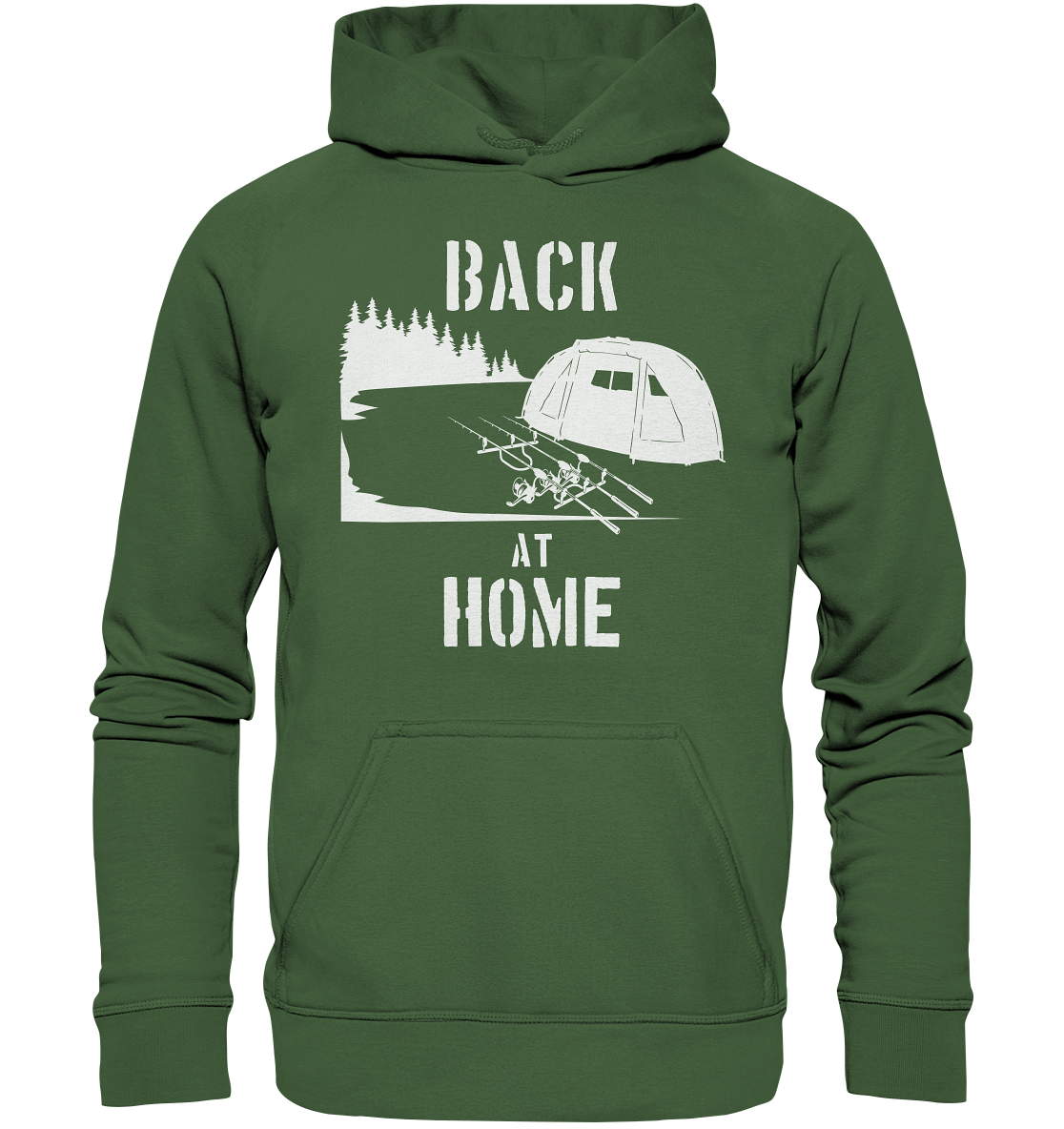 Back at Home - Karpfenangeln - Basic Unisex Hoodie