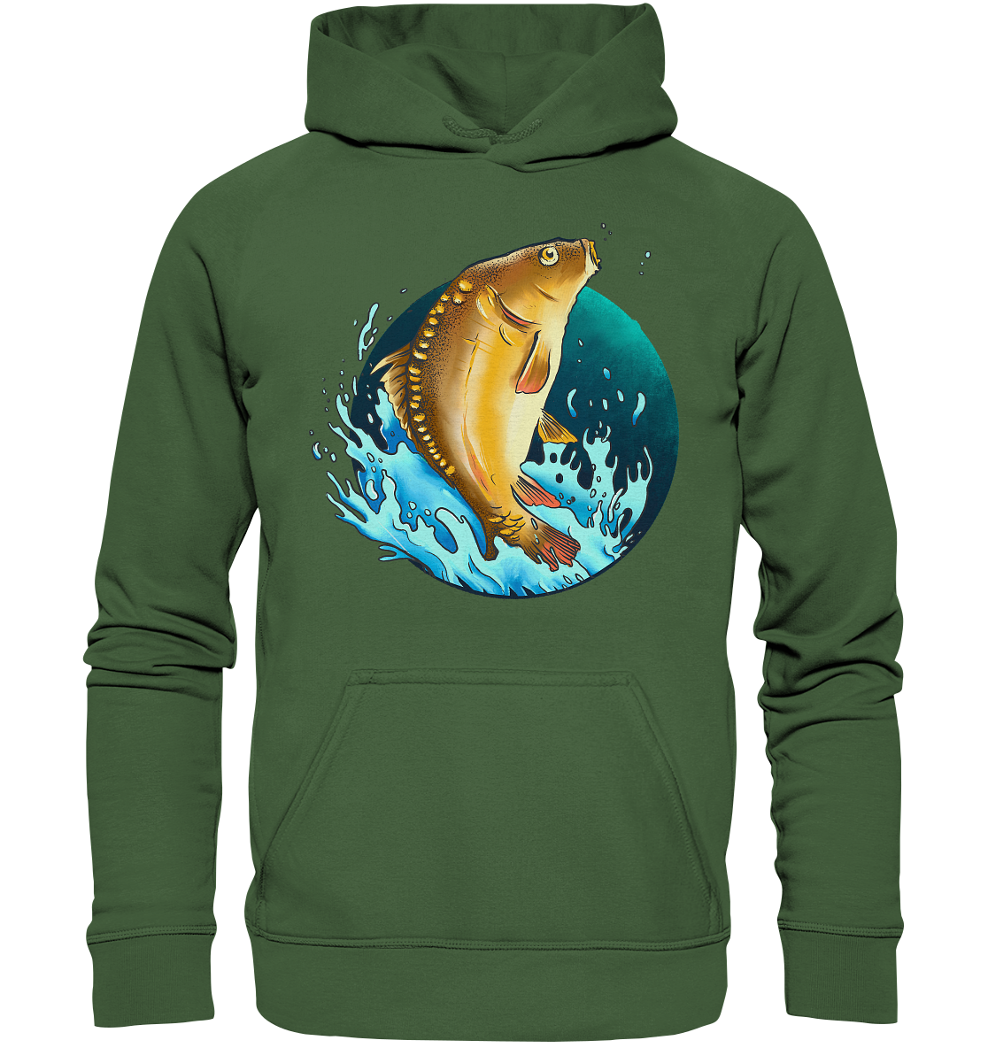 Springender Karpfen - Basic Unisex Hoodie