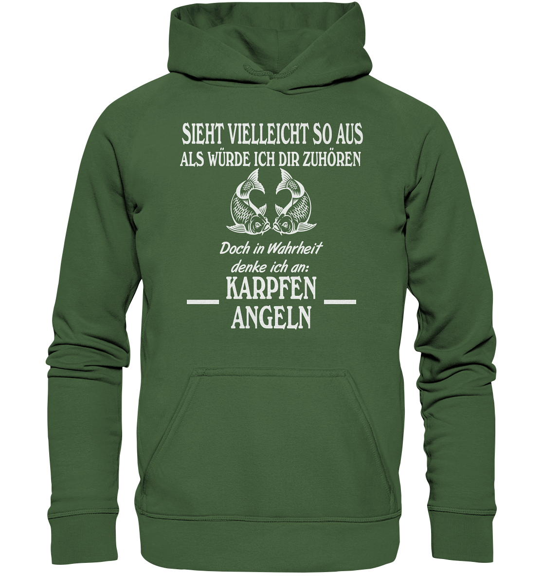 Denke an Karpfen angeln - Basic Unisex Hoodie