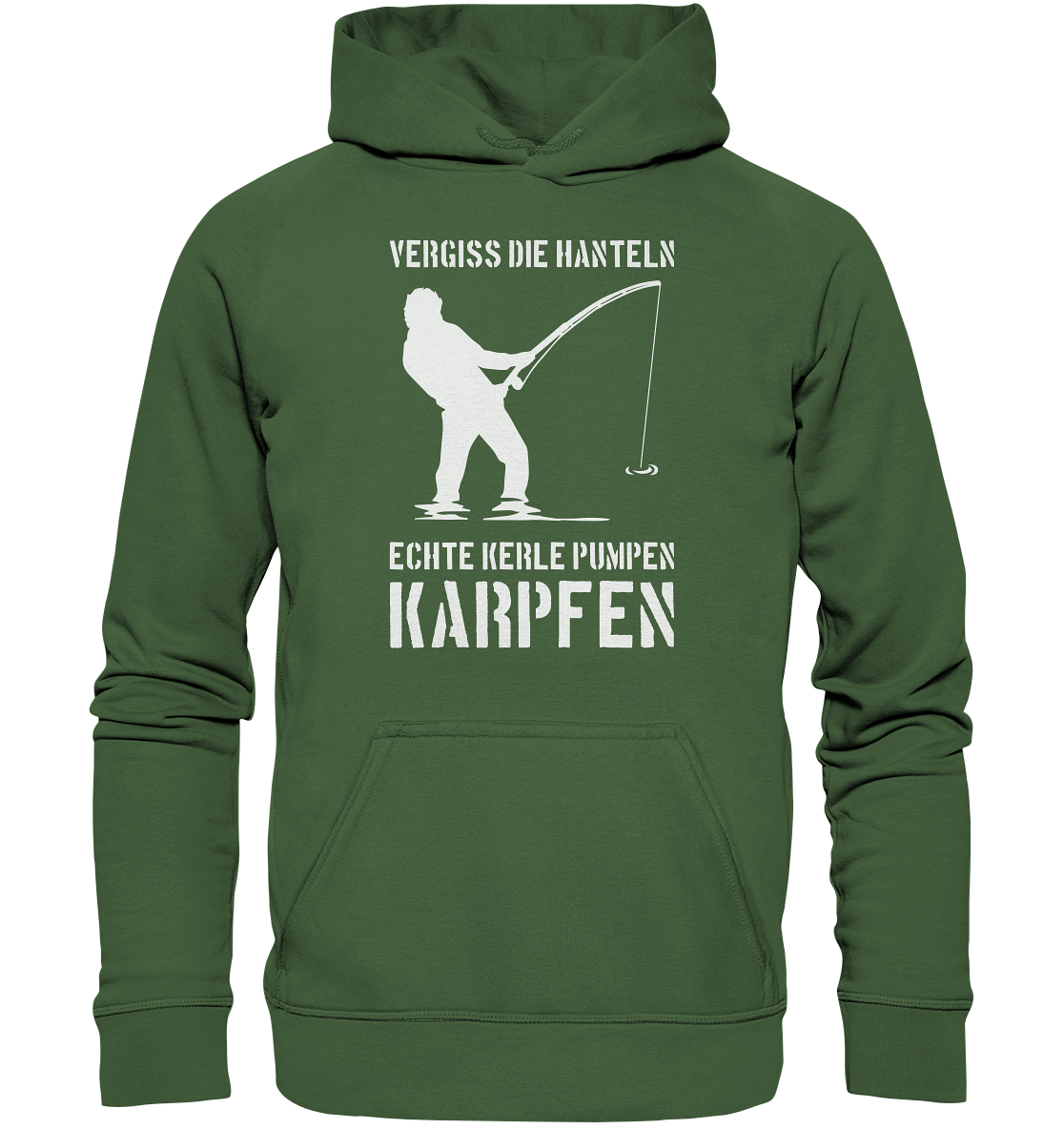 Vergiss die Hanteln echte Kerle pumpen Karpfen - Basic Unisex Hoodie