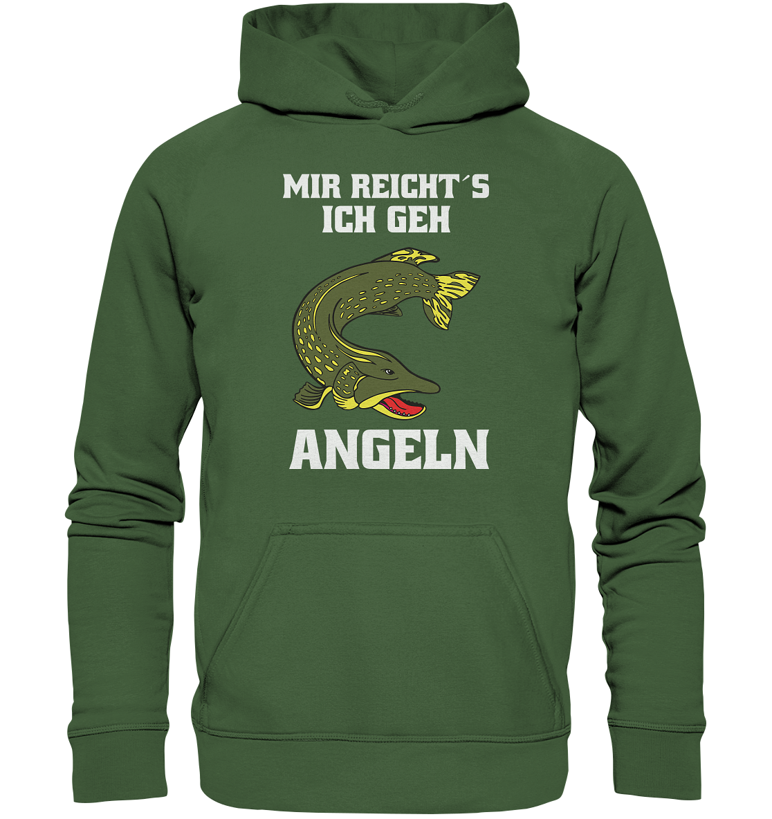 Mir reicht´s ich geh Hecht angeln - Basic Unisex Hoodie