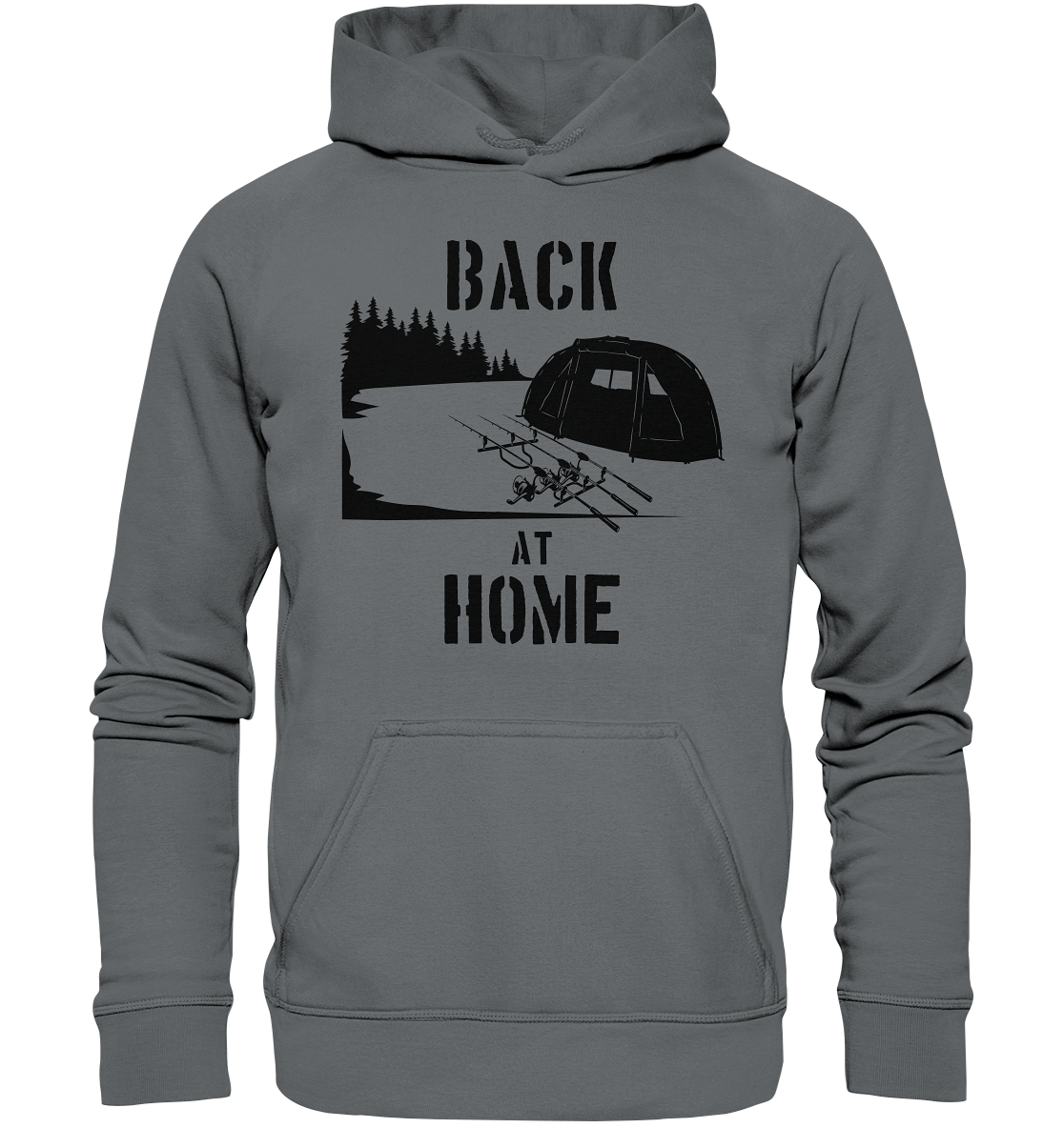 Back at Home - Karpfenangeln - Basic Unisex Hoodie