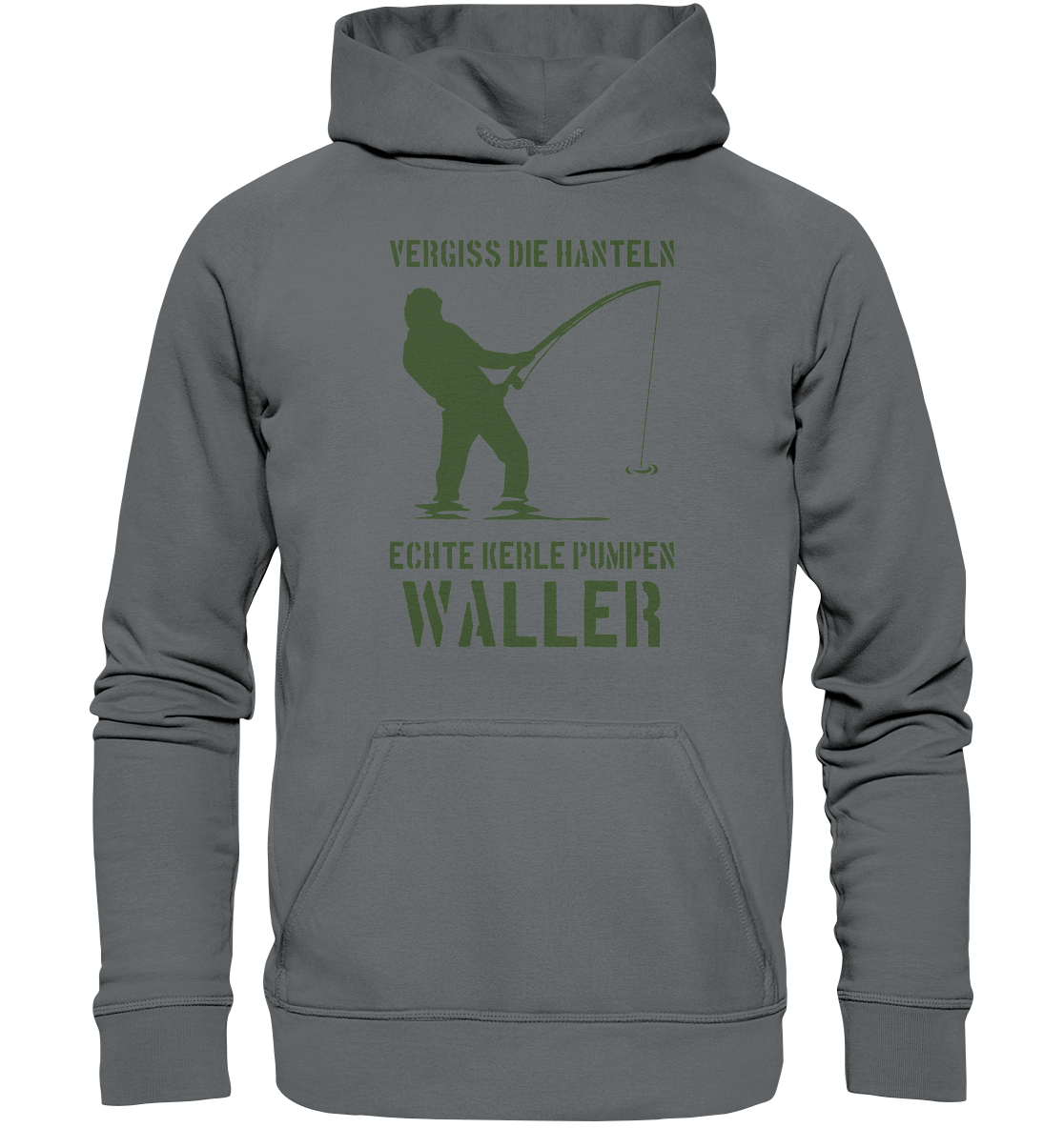 Vergiss die Hanteln echte Kerle pumpen Waller - Basic Unisex Hoodie
