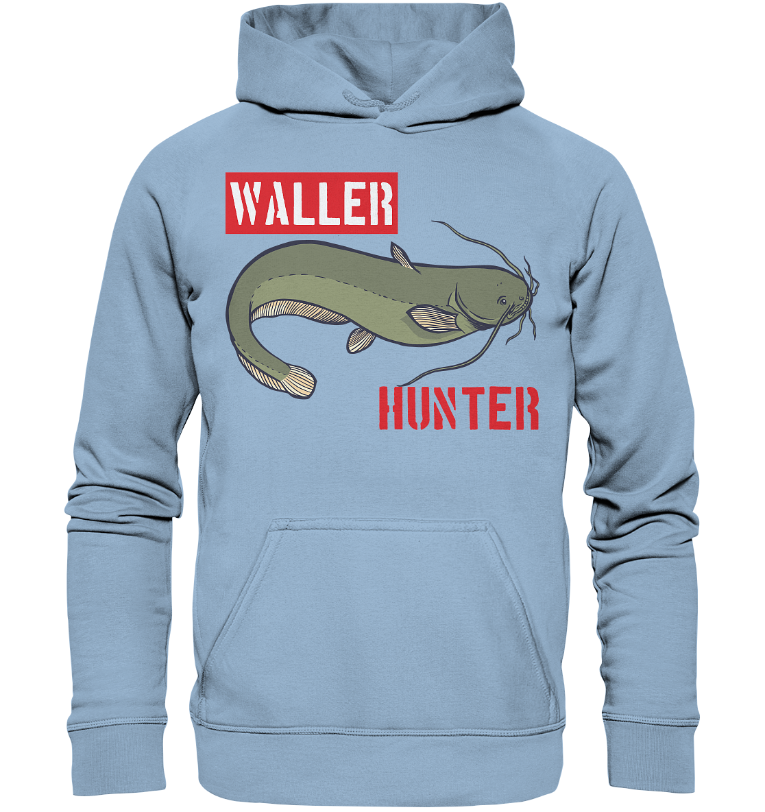 Waller Hunter - Wels Angler - Basic Unisex Hoodie