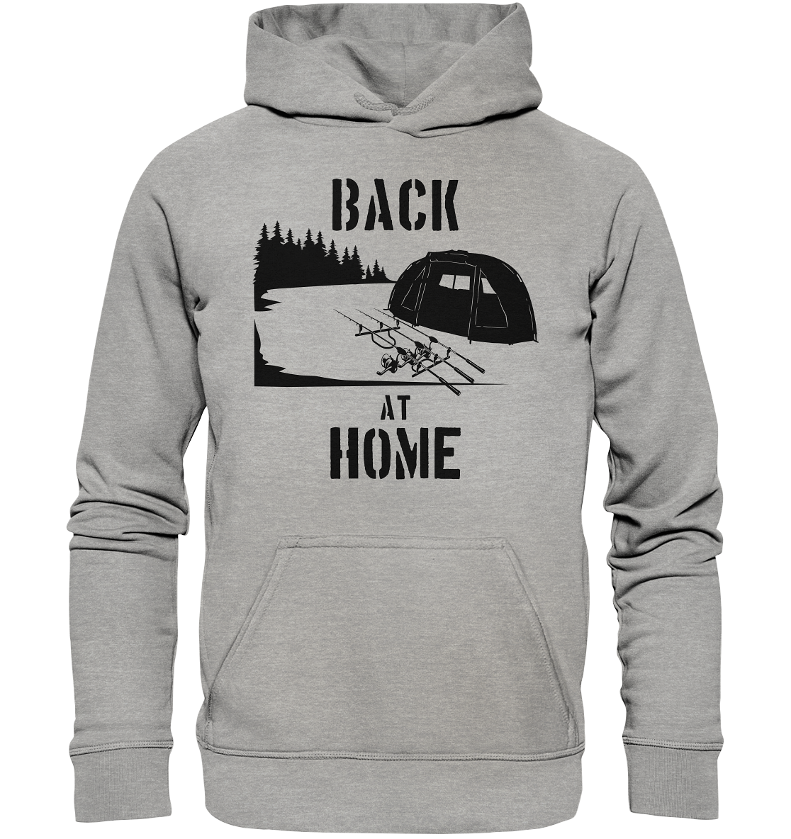 Back at Home - Karpfenangeln - Basic Unisex Hoodie