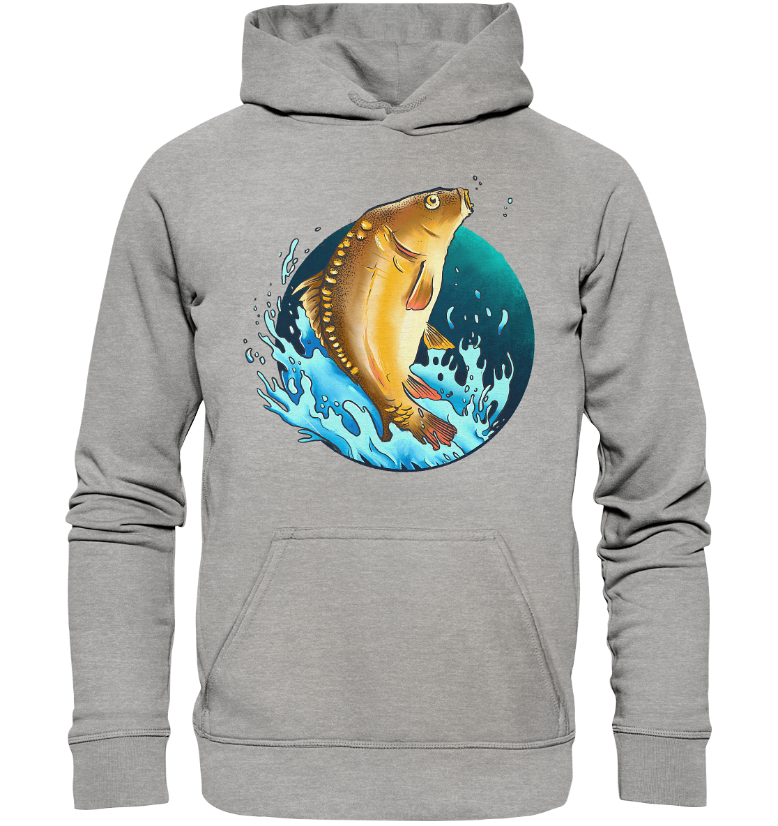Springender Karpfen - Basic Unisex Hoodie