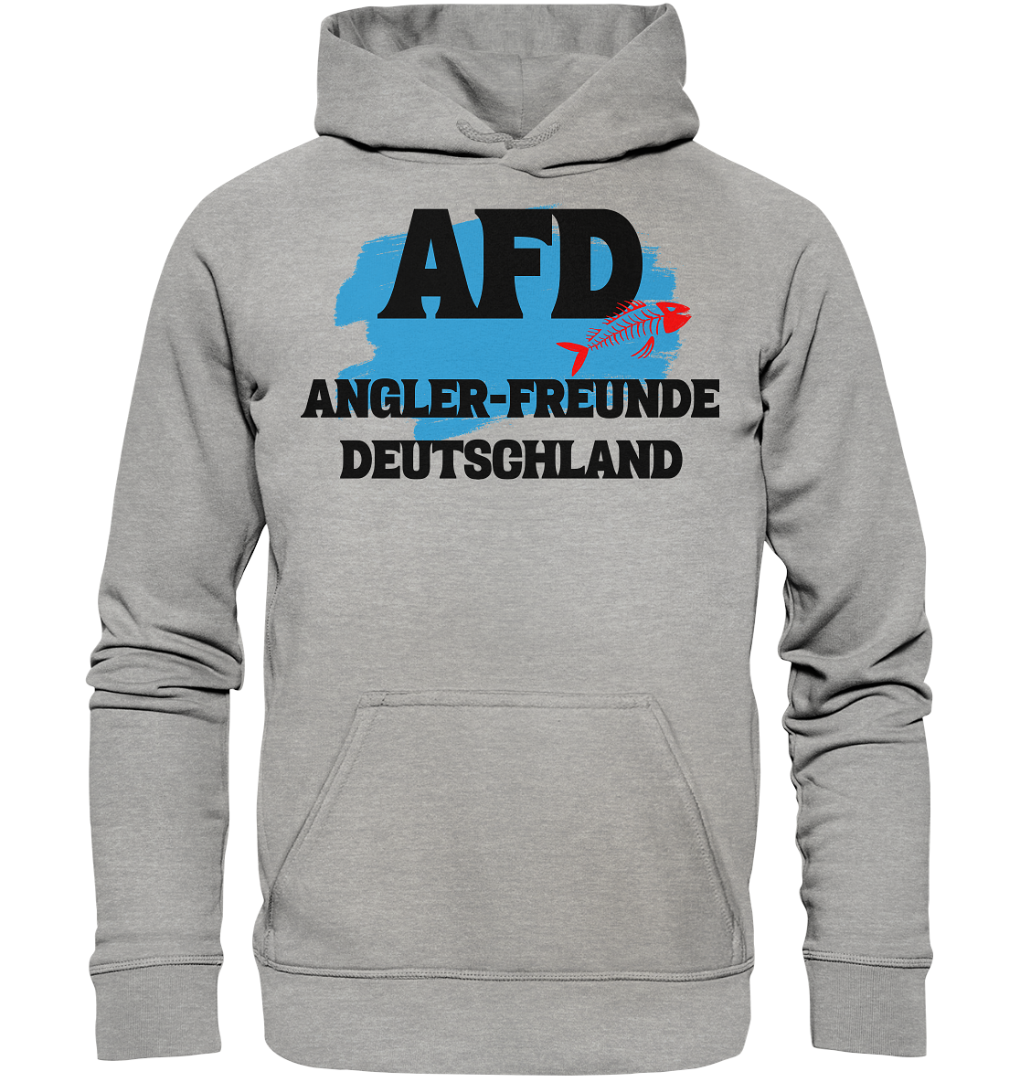 AFD Angel-Freunde Deutschland - für Angler Fischerei Hobby Männer Angelsport Karpfen Raubfisch Wels Waller Zielfisch - Basic Unisex Hoodie
