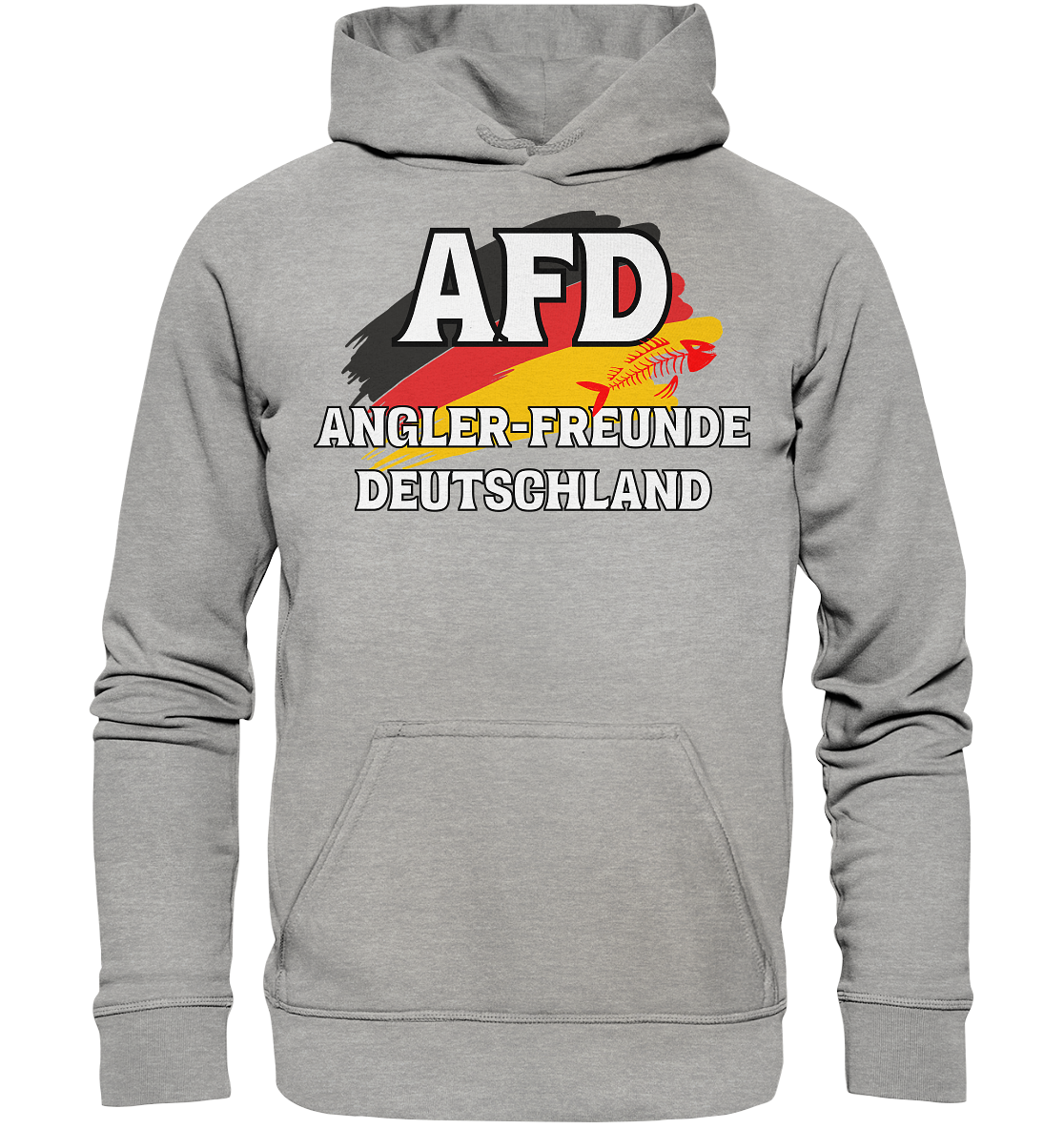 AFD Angler-Freunde Deutschland - für Angler Fischerei Hobby Männer Angelsport Karpfen Raubfisch Wels Waller Zielfisch Angeln - Basic Unisex Hoodie