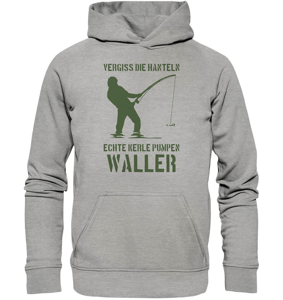 Vergiss die Hanteln echte Kerle pumpen Waller - Basic Unisex Hoodie