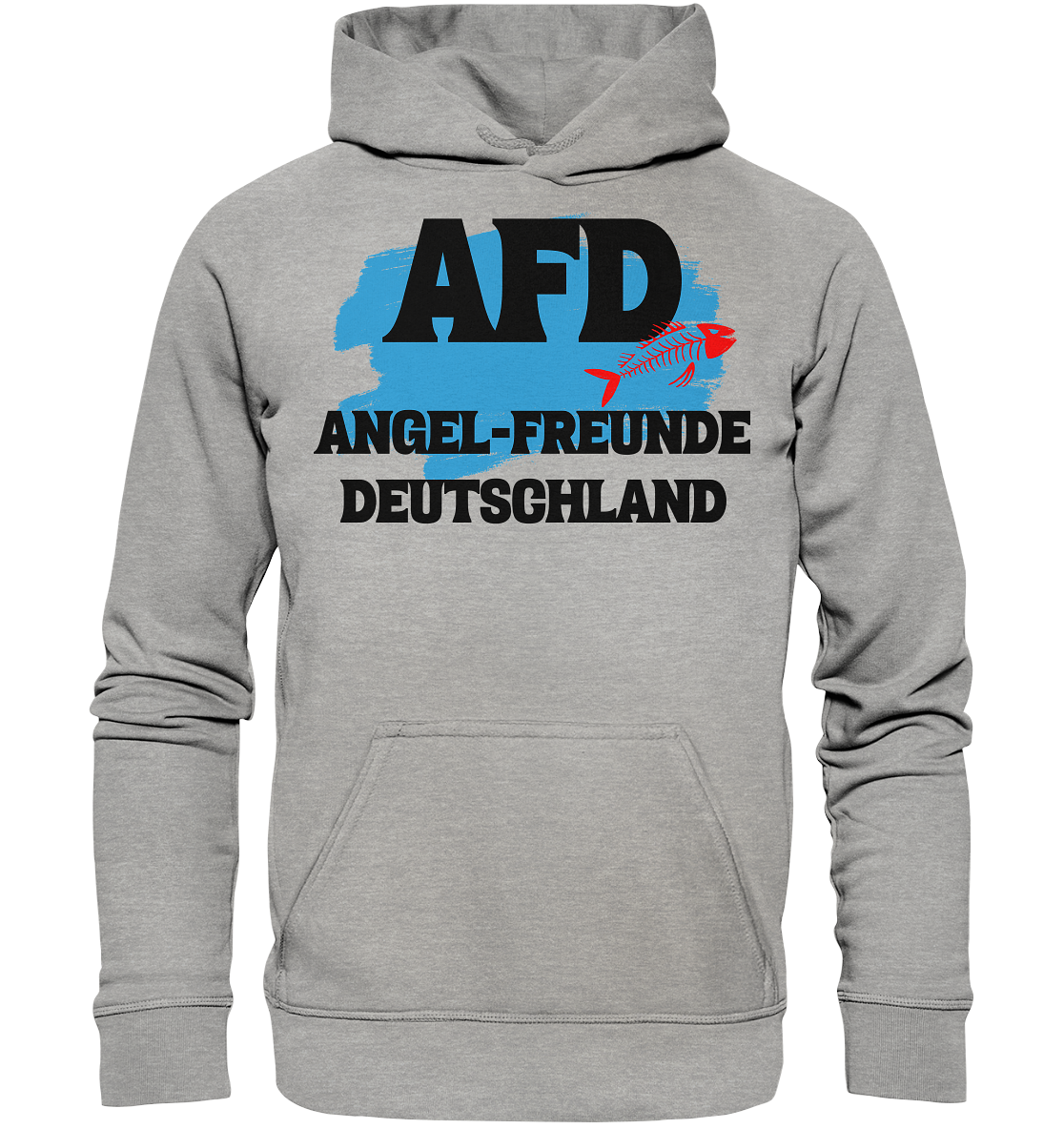 AFD Angel-Freunde Deutschland - für Angler Fischerei Hobby Männer Angelsport Karpfen Raubfisch Wels Waller Zielfisch - Basic Unisex Hoodie