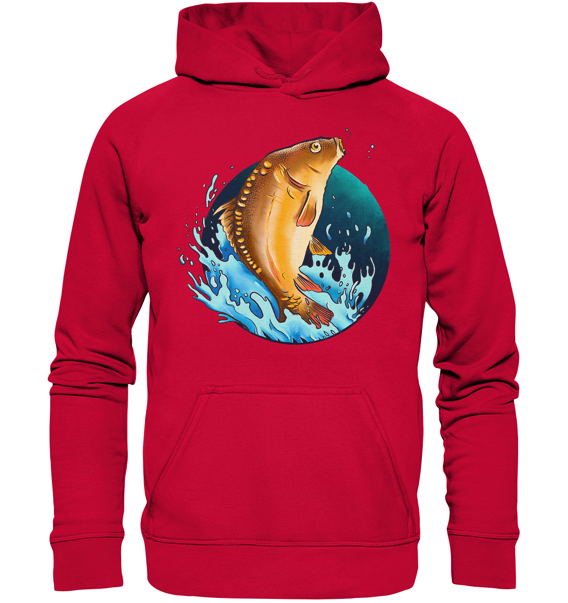 Springender Karpfen - Basic Unisex Hoodie