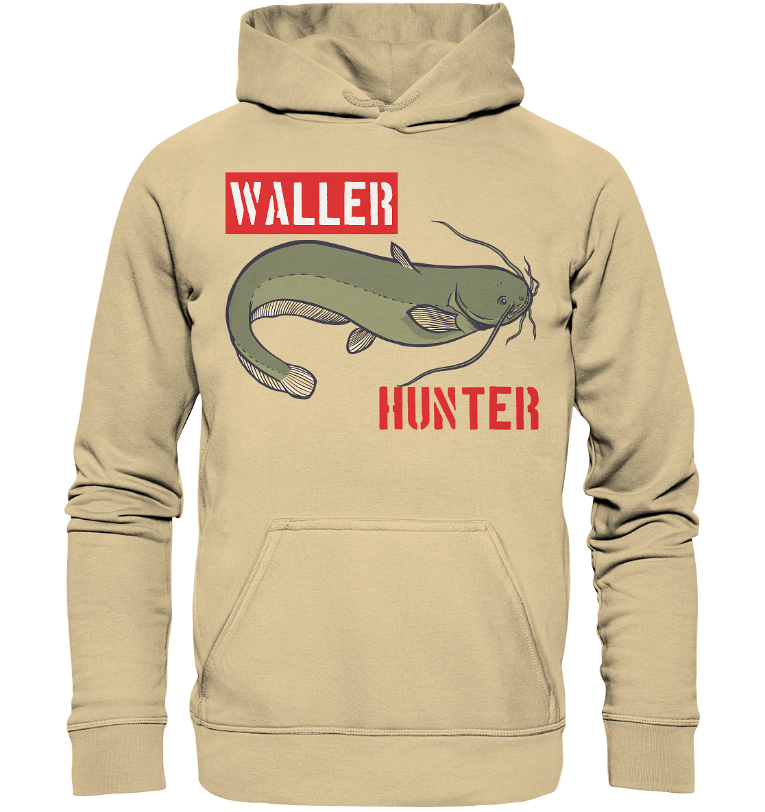 Waller Hunter - Wels Angler - Basic Unisex Hoodie
