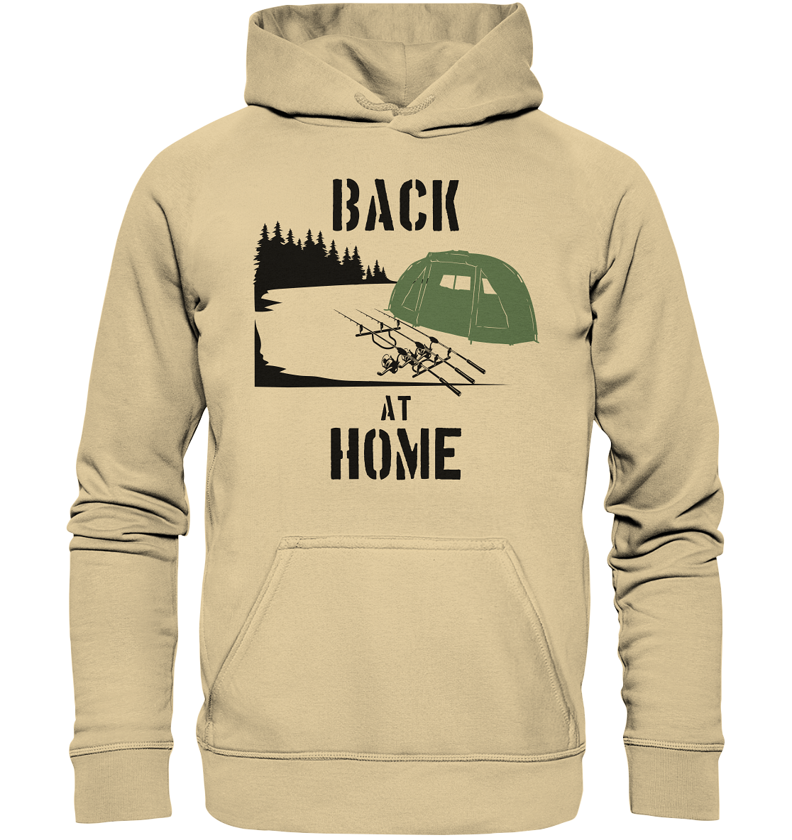 Back at Home - Karpfenangeln - Basic Unisex Hoodie