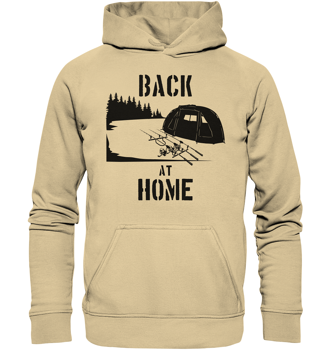 Back at Home - Karpfenangeln - Basic Unisex Hoodie