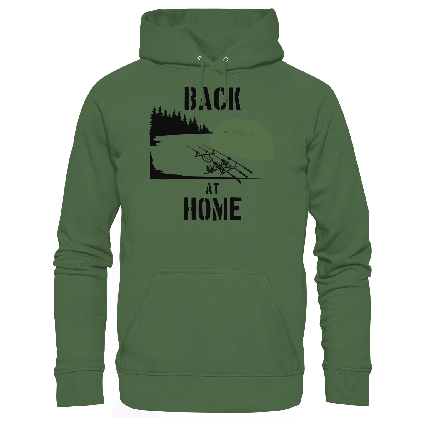 Back at Home Angler Karpfenangeln Karpfen Hotspot Angelplatz Angeln KaPu Hoodie Carp