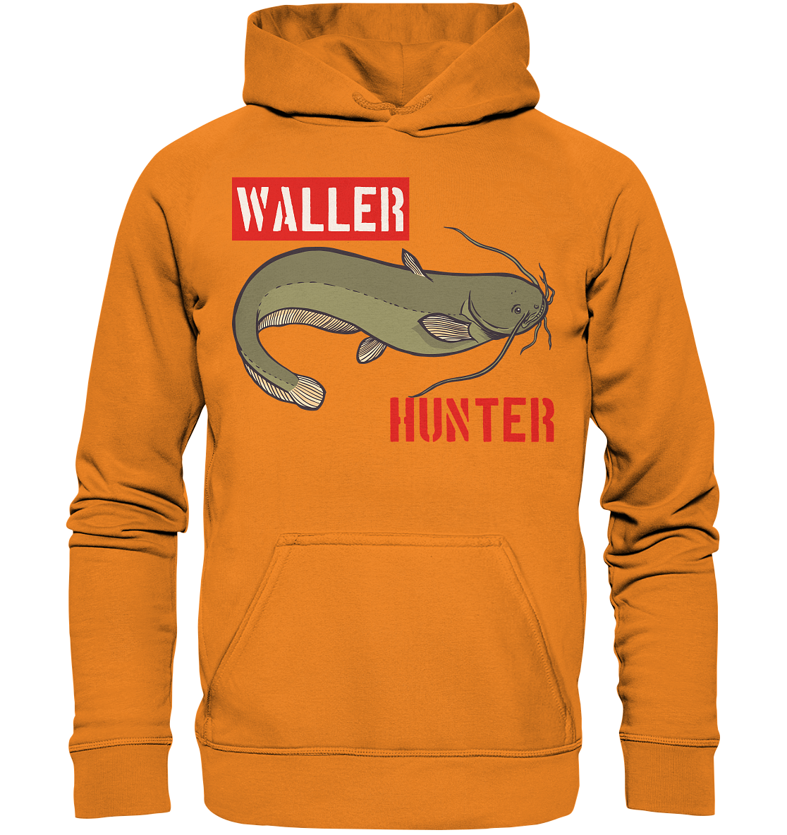 Waller Hunter - Wels Angler - Basic Unisex Hoodie