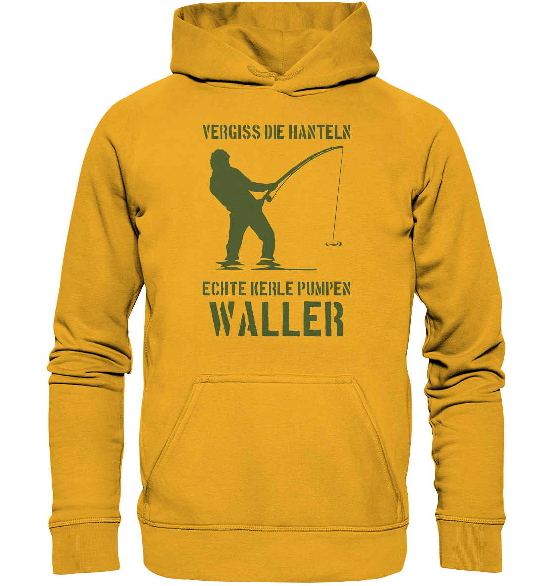 Vergiss die Hanteln echte Kerle pumpen Waller - Basic Unisex Hoodie
